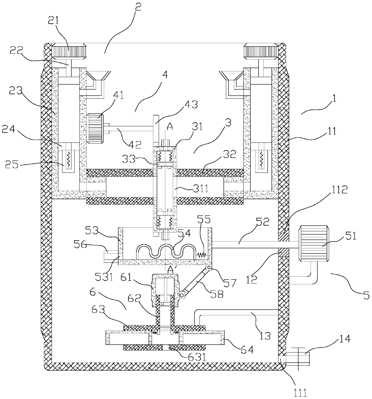 Pesticide preparation device for agriculture and forestry plants