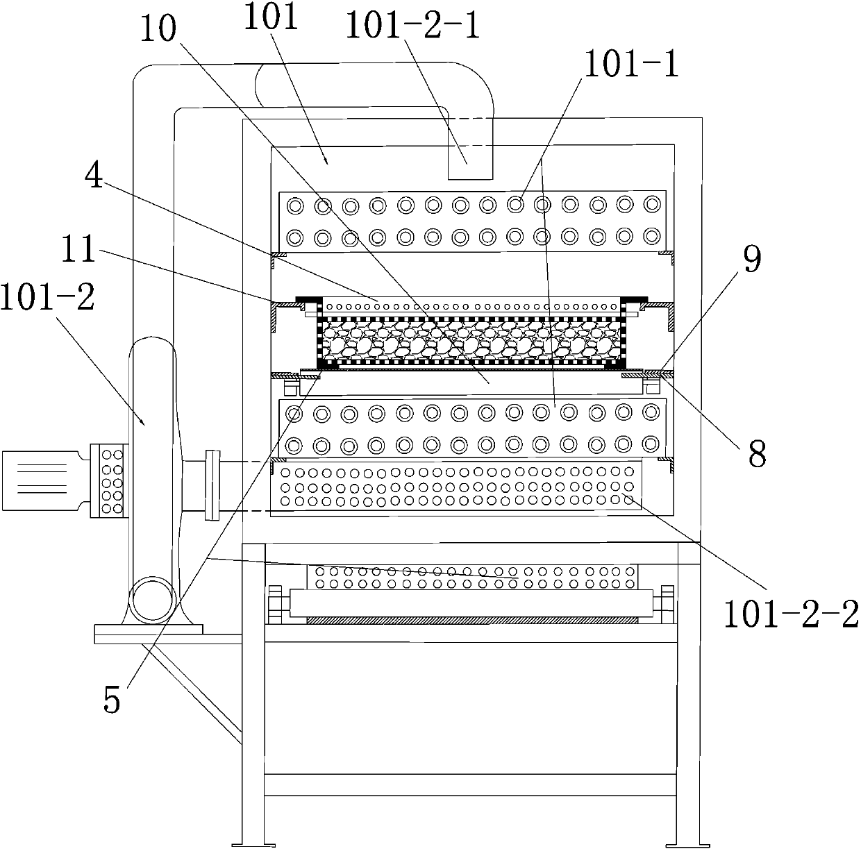 Multifunctional setting production line capable of producing pillow inners of high, medium and low densities