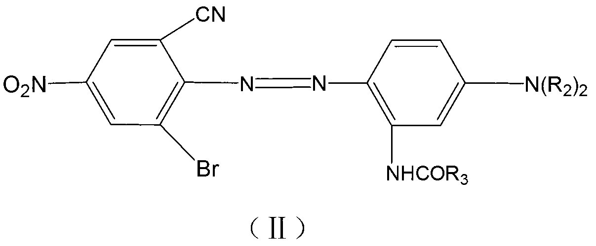 Composition of cobaly blue dispersed dye