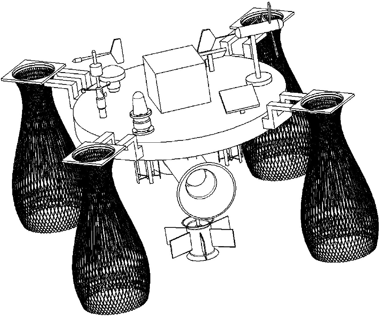 Multi-energy integrated type self-powered breeding platform