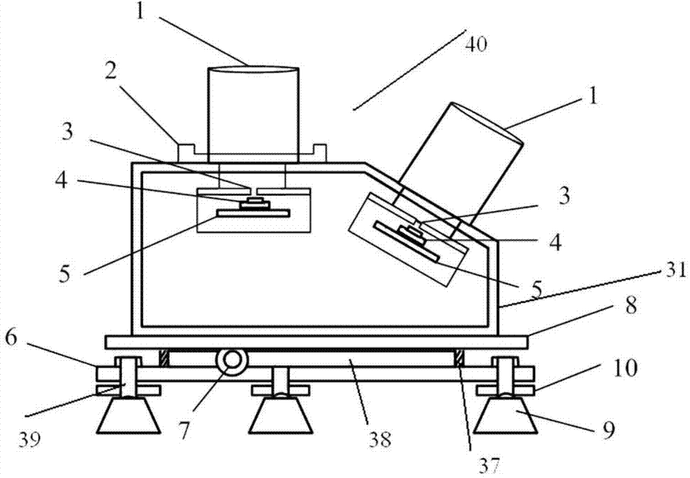 Correction and test system and method for miss distance of large target surface