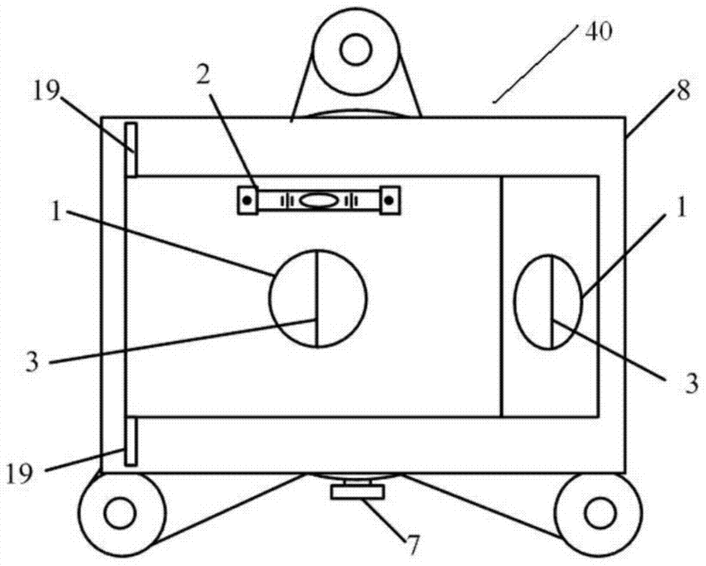 Correction and test system and method for miss distance of large target surface