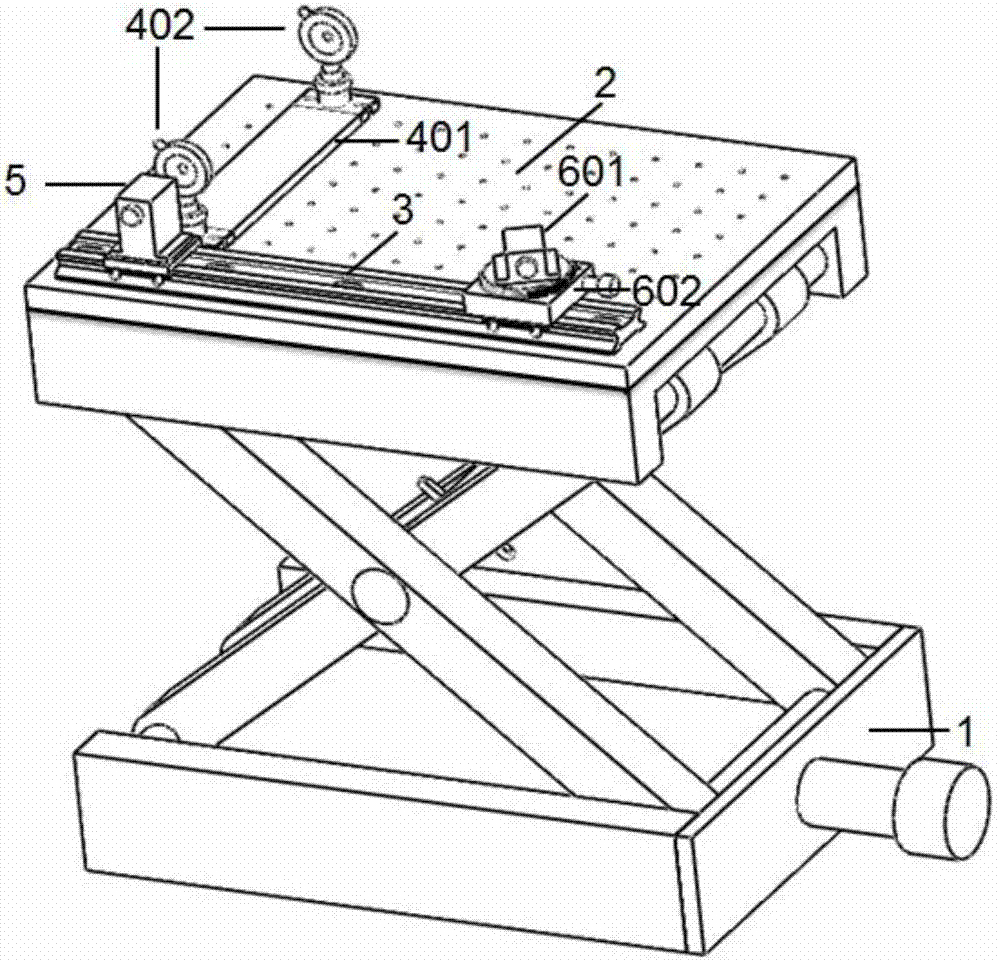 Auxiliary device for light path standard and angular adjustment and use method thereof