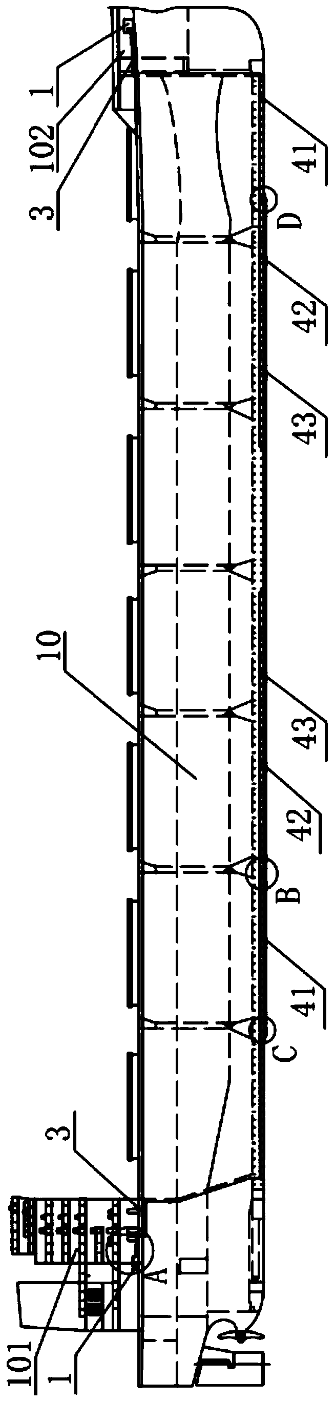 Marine air layer resistance-reducing and energy-saving device