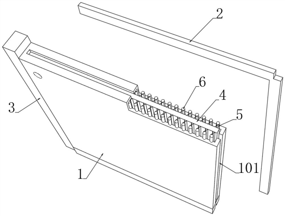 Building vacuum insulation panel capable of weakening cold and hot bridge effect