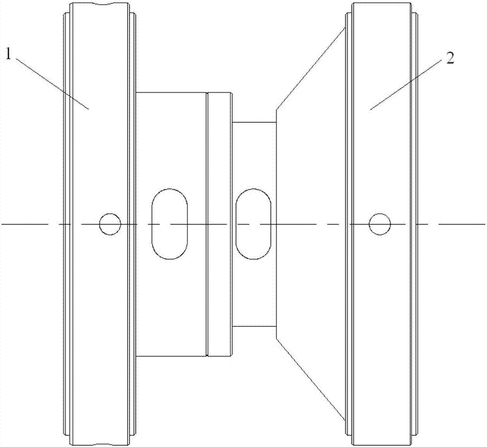 Liquid rocket engine turbopump flexible rotor high-speed dynamic balance supporting device