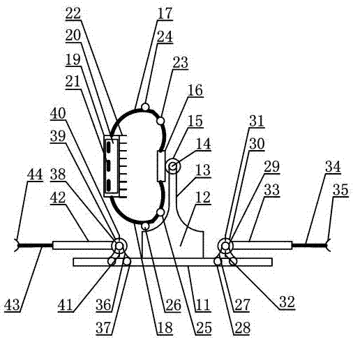 Overturning-adjustable LED spot lamp