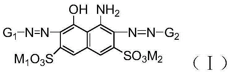 Polyazo reactive dye compound and preparation method therefor