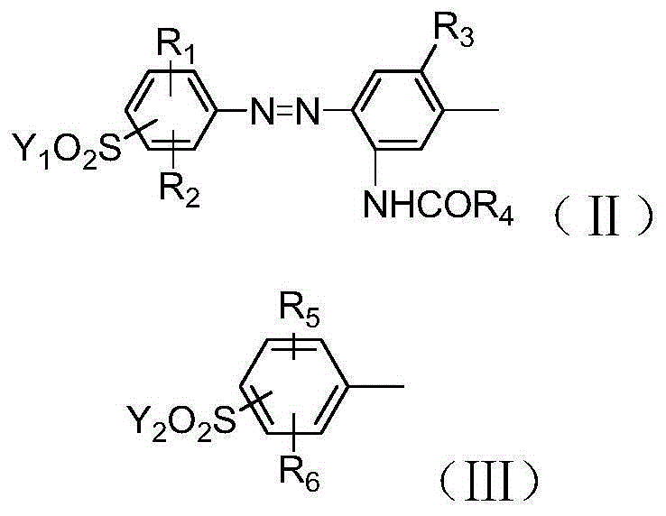 Polyazo reactive dye compound and preparation method therefor