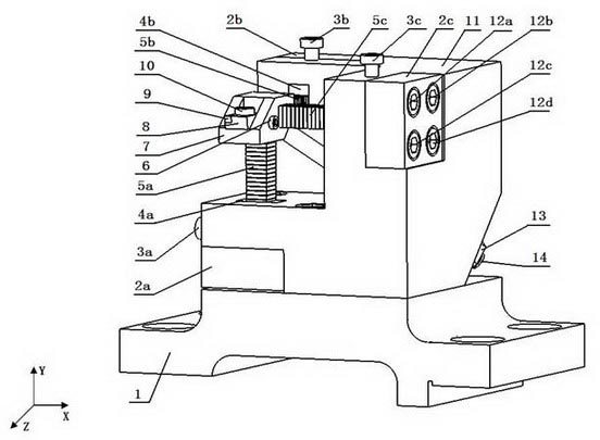 Three-dimensional elliptic motion generating method and device for diamond cutter