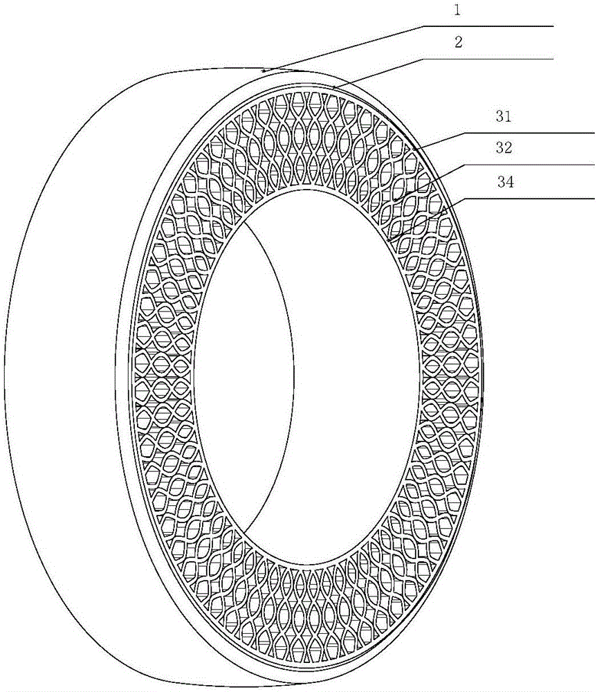 Aeration-free tire