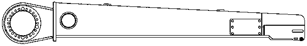 A trolley frame structure for a paver walking system