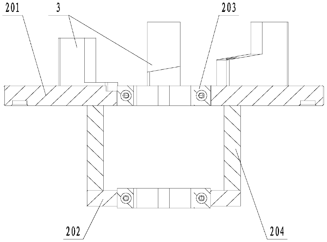 Spring mounting tooling of semi-automatic spring mounting machine for shock absorber and spring mounting method of spring mounting tooling