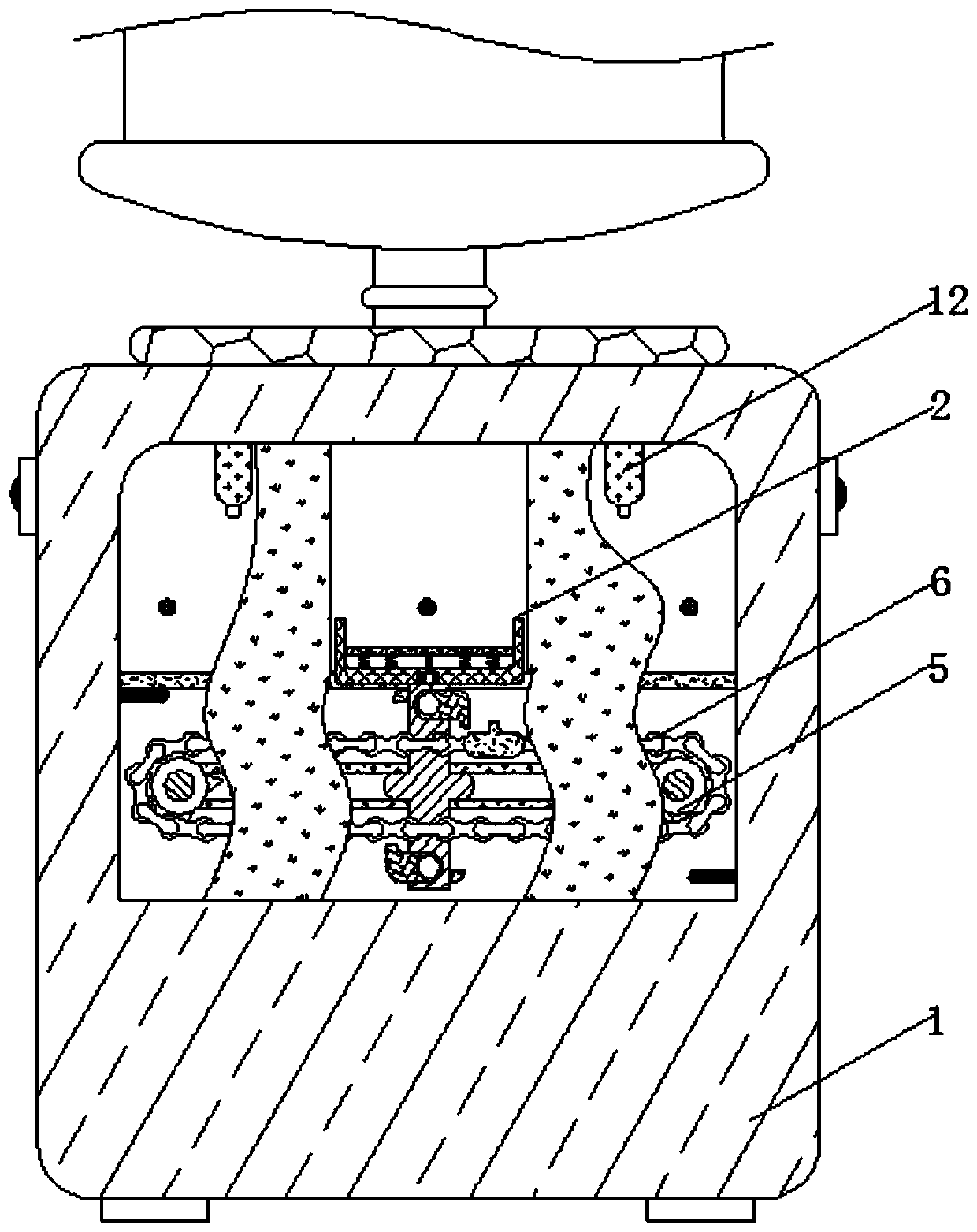 Quantitative water injection device of water dispenser for blind based on electromagnetic induction principle