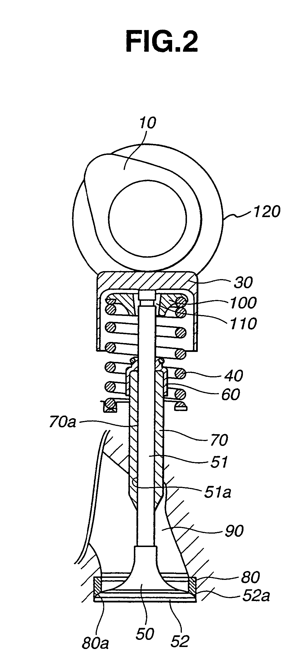 Valve train for internal combustion engine