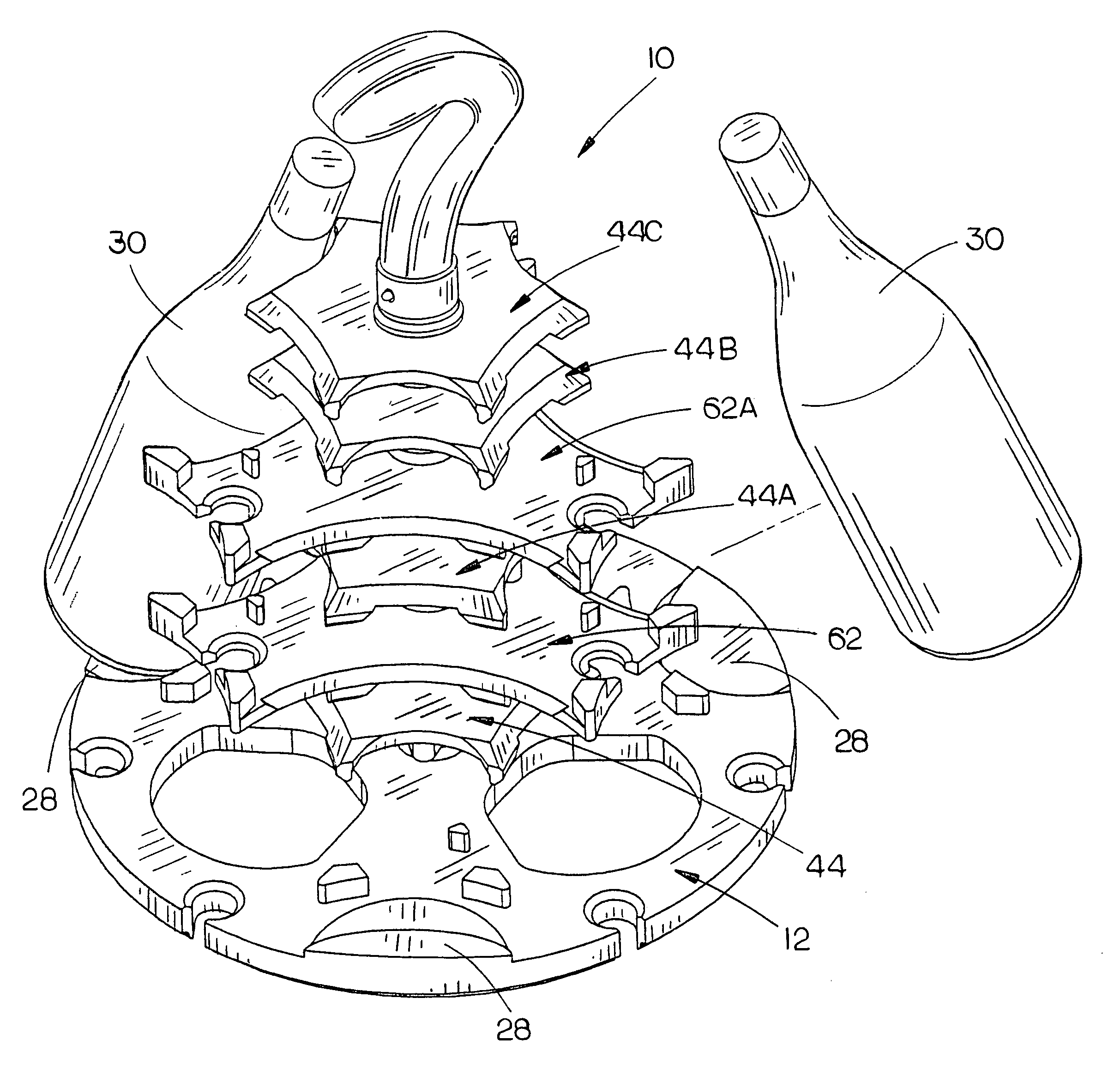 Tray for carrying food and contained beverages