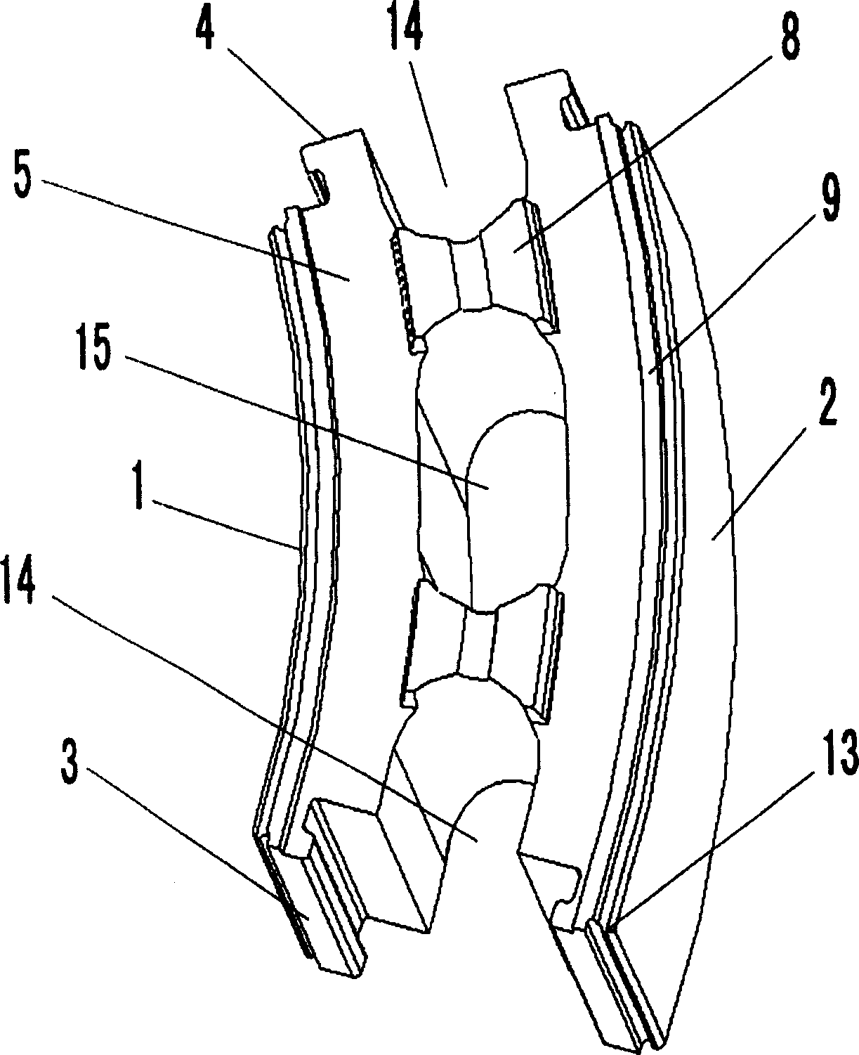 Wall module of well walls and method for building wall bodies of well walls by using module