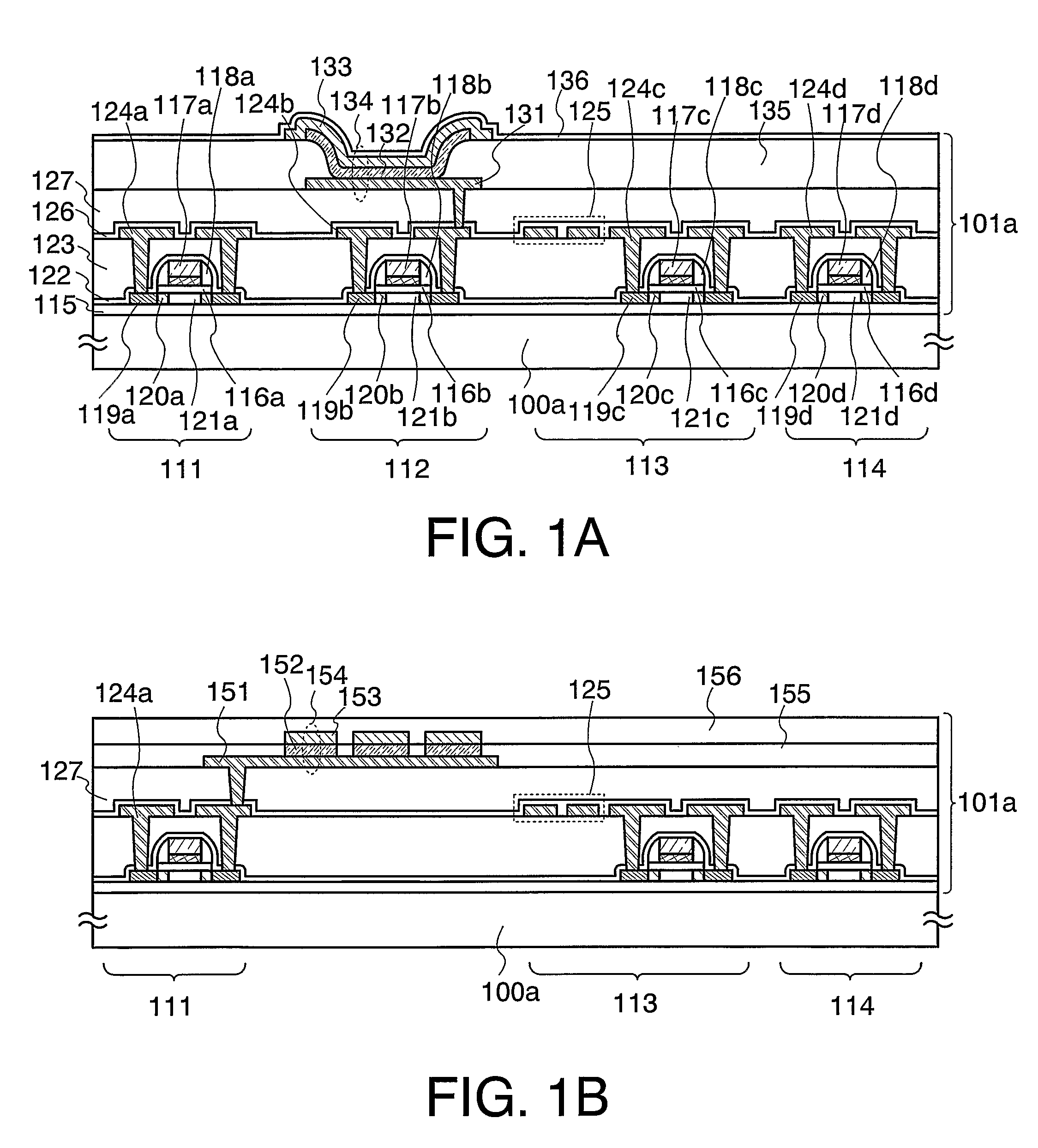 Transmission/reception semiconductor device with memory element and antenna on same side of conductive adhesive