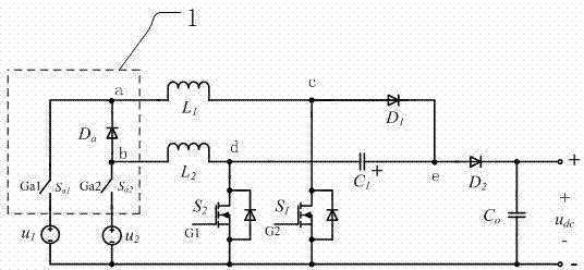 Variable-structure dual-input direct-current converter