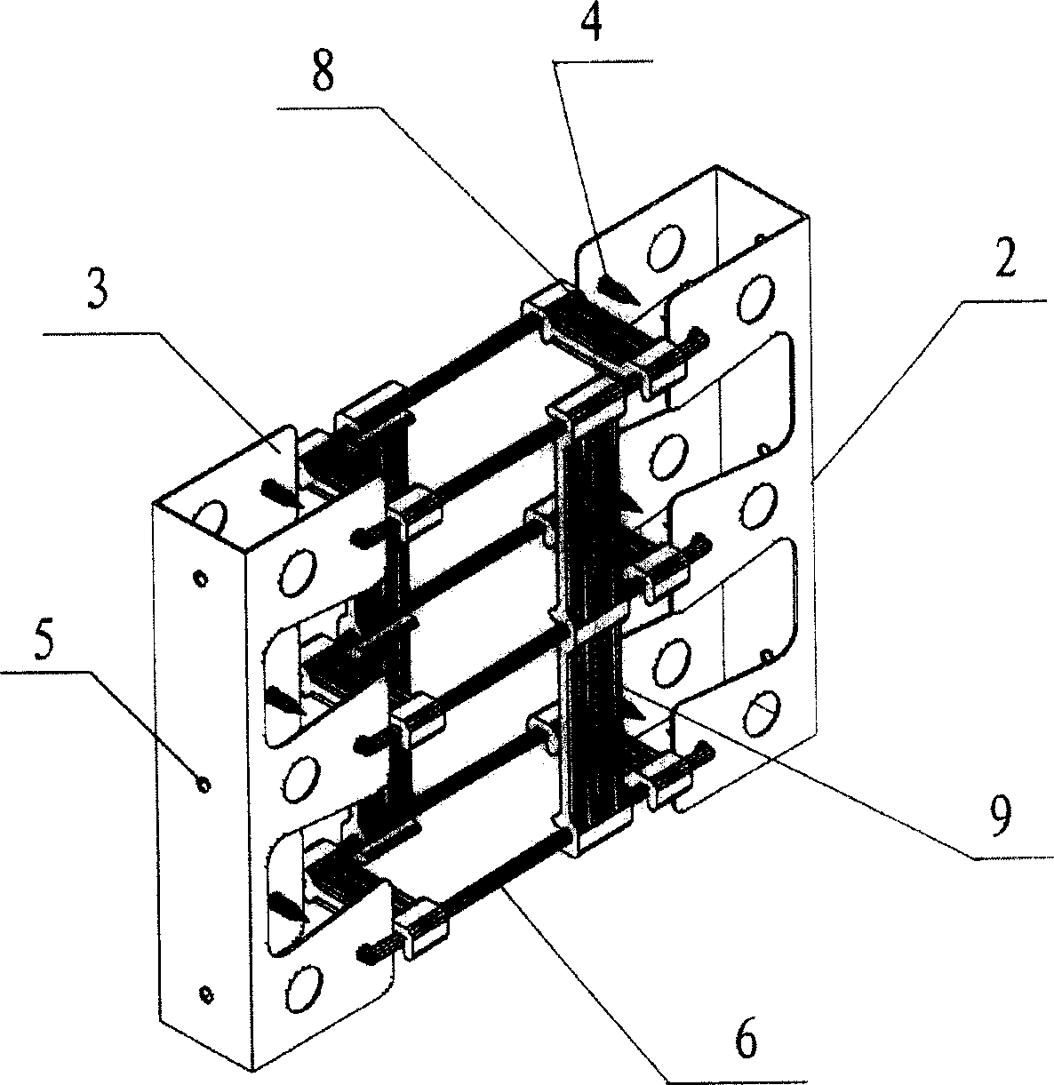 Composite thermal insulation concrete wall and its assembled template