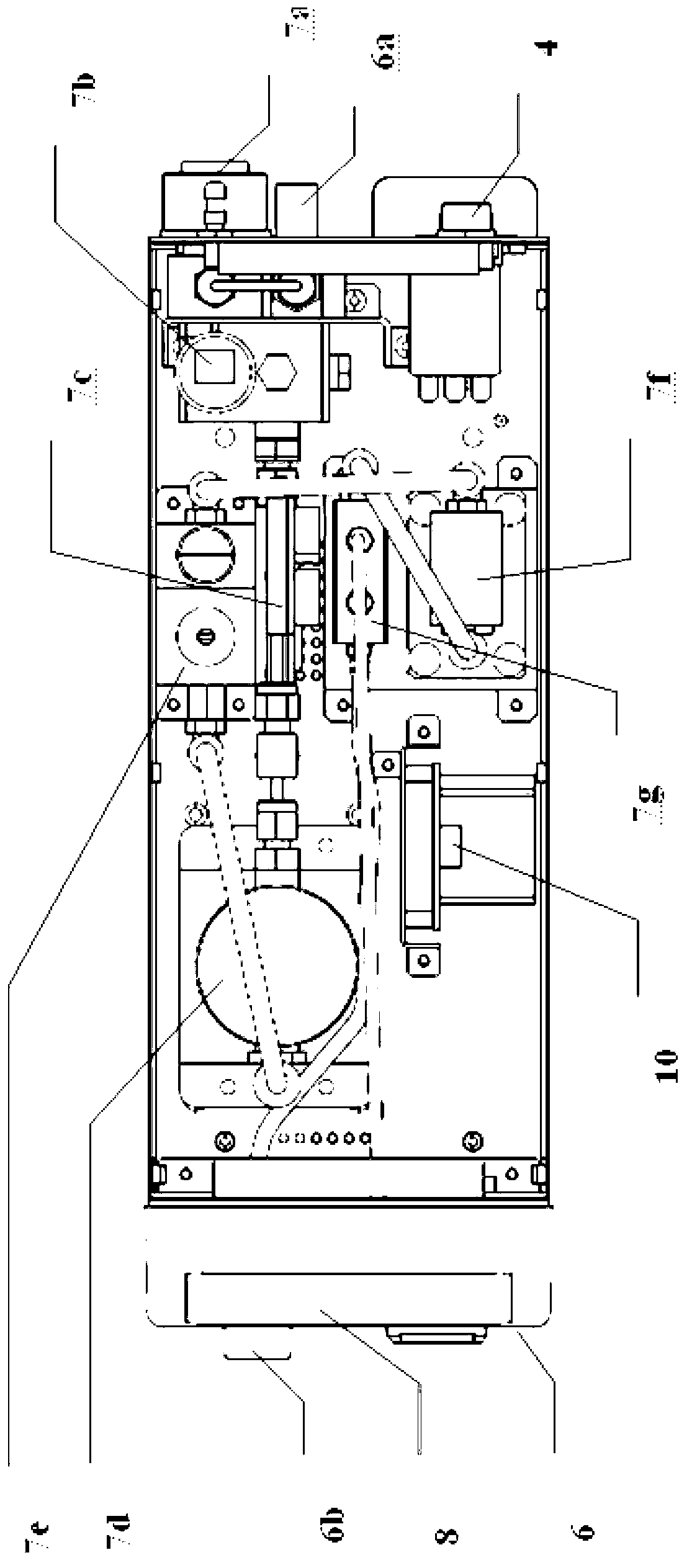 Gas supply device for digestive endoscope