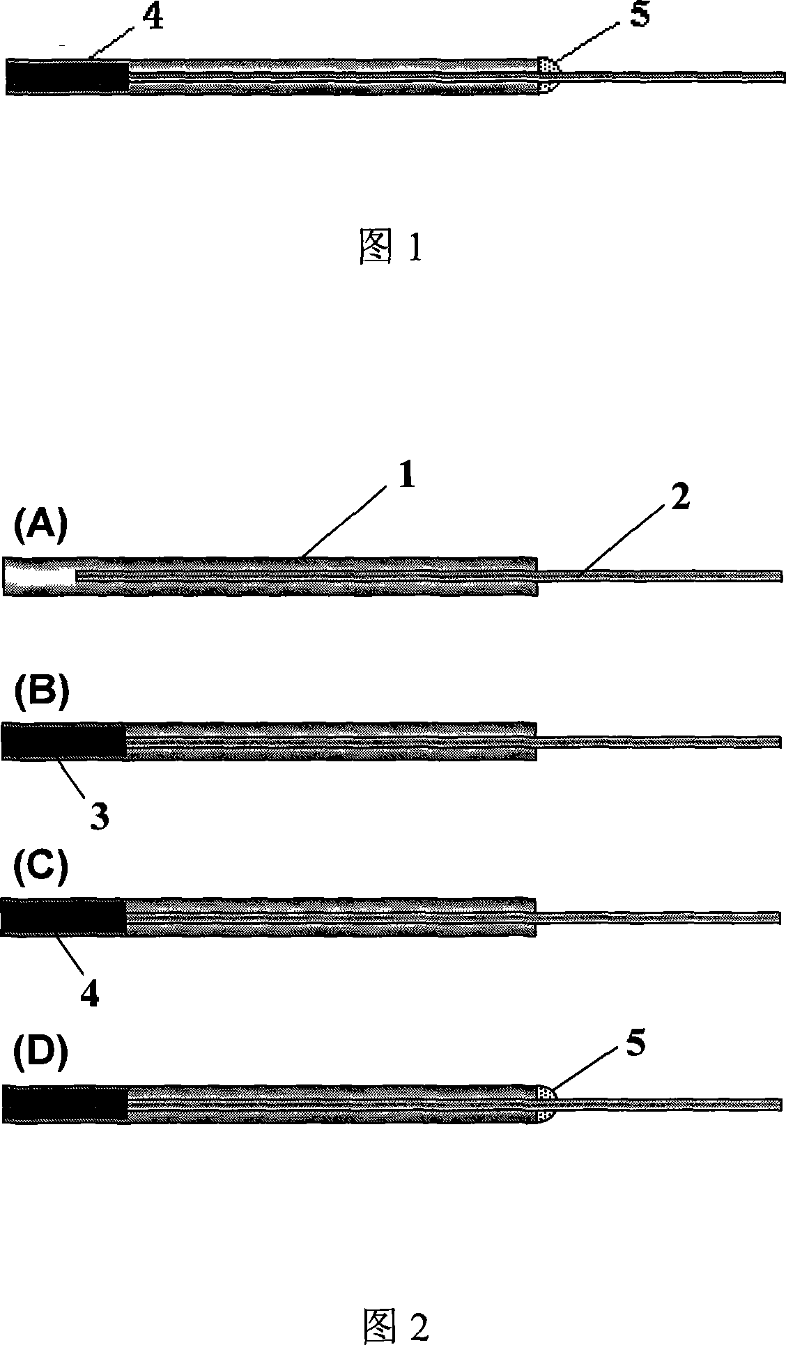 Polymethyl methacryate and carbon nano-tube compound material electric pole and method for making same