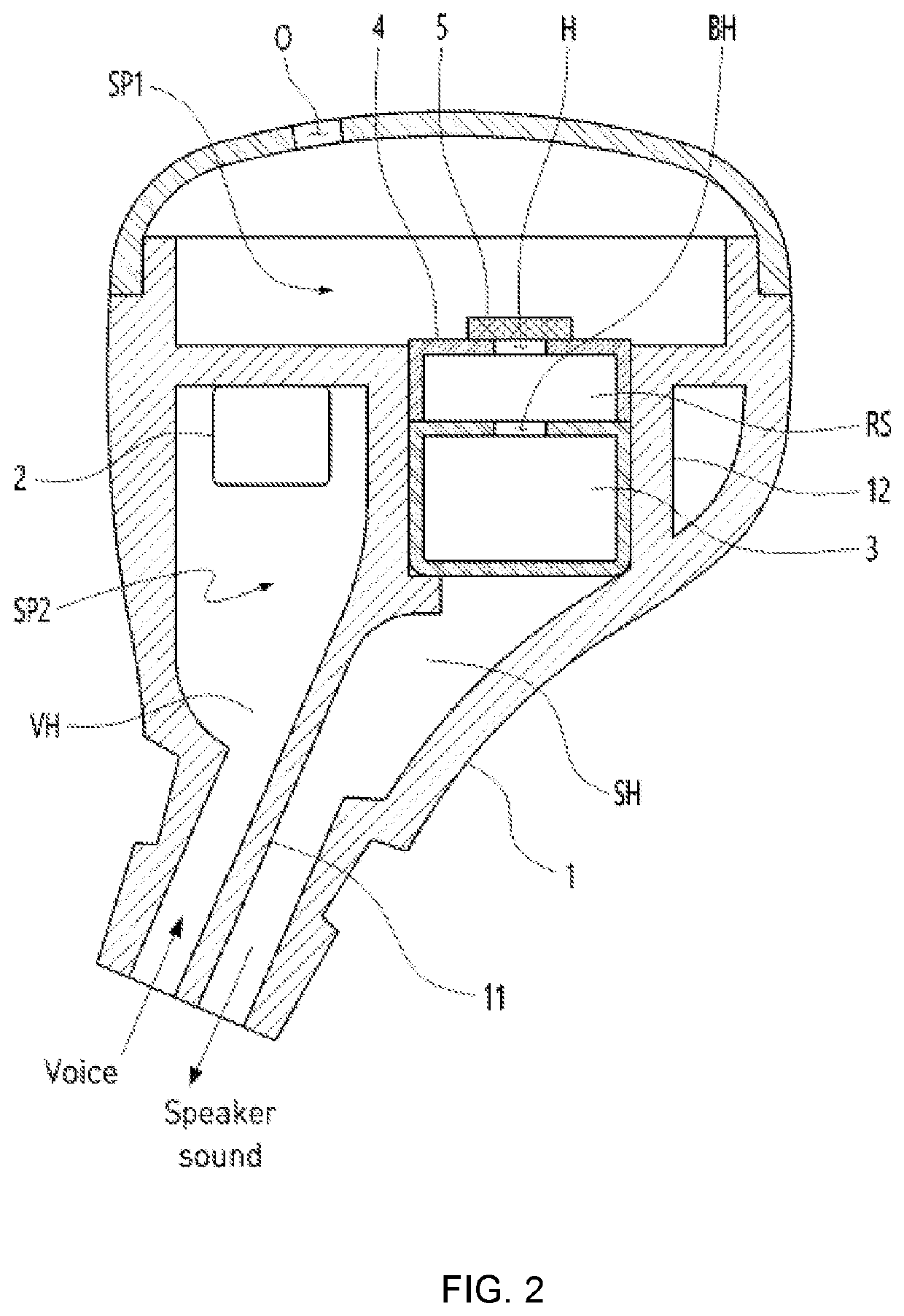 Earset having utterer voice restoration function