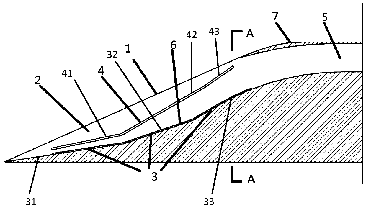 Side plate with overflow gap binary hypersonic air inlet channel