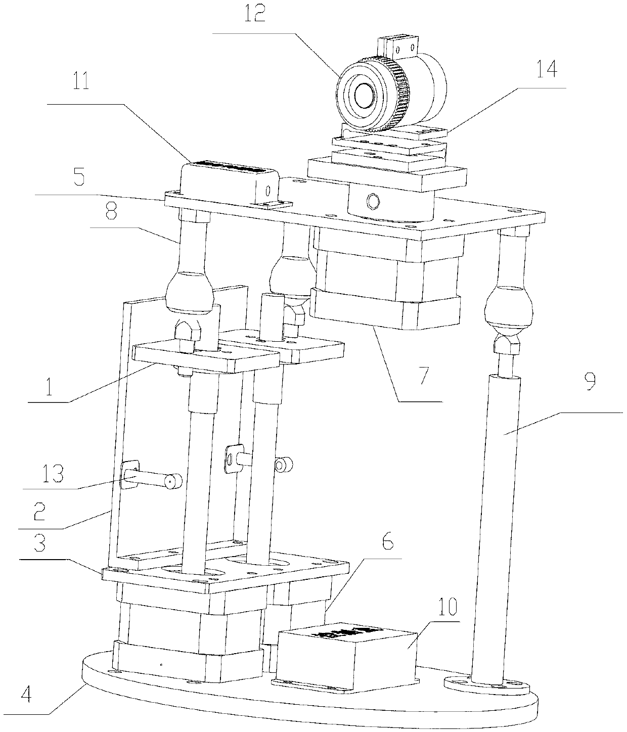 Laser emitting device and automatic tracking method