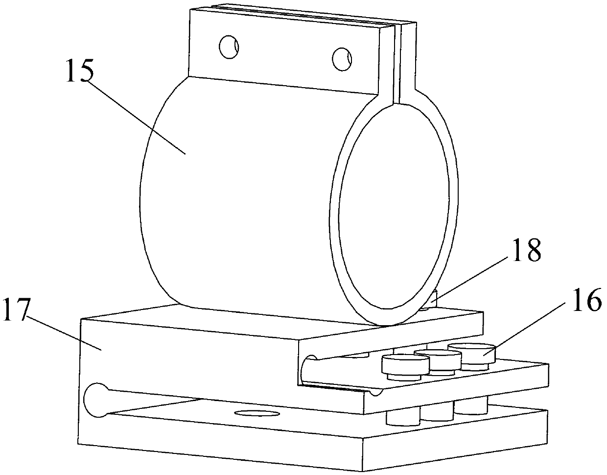 Laser emitting device and automatic tracking method