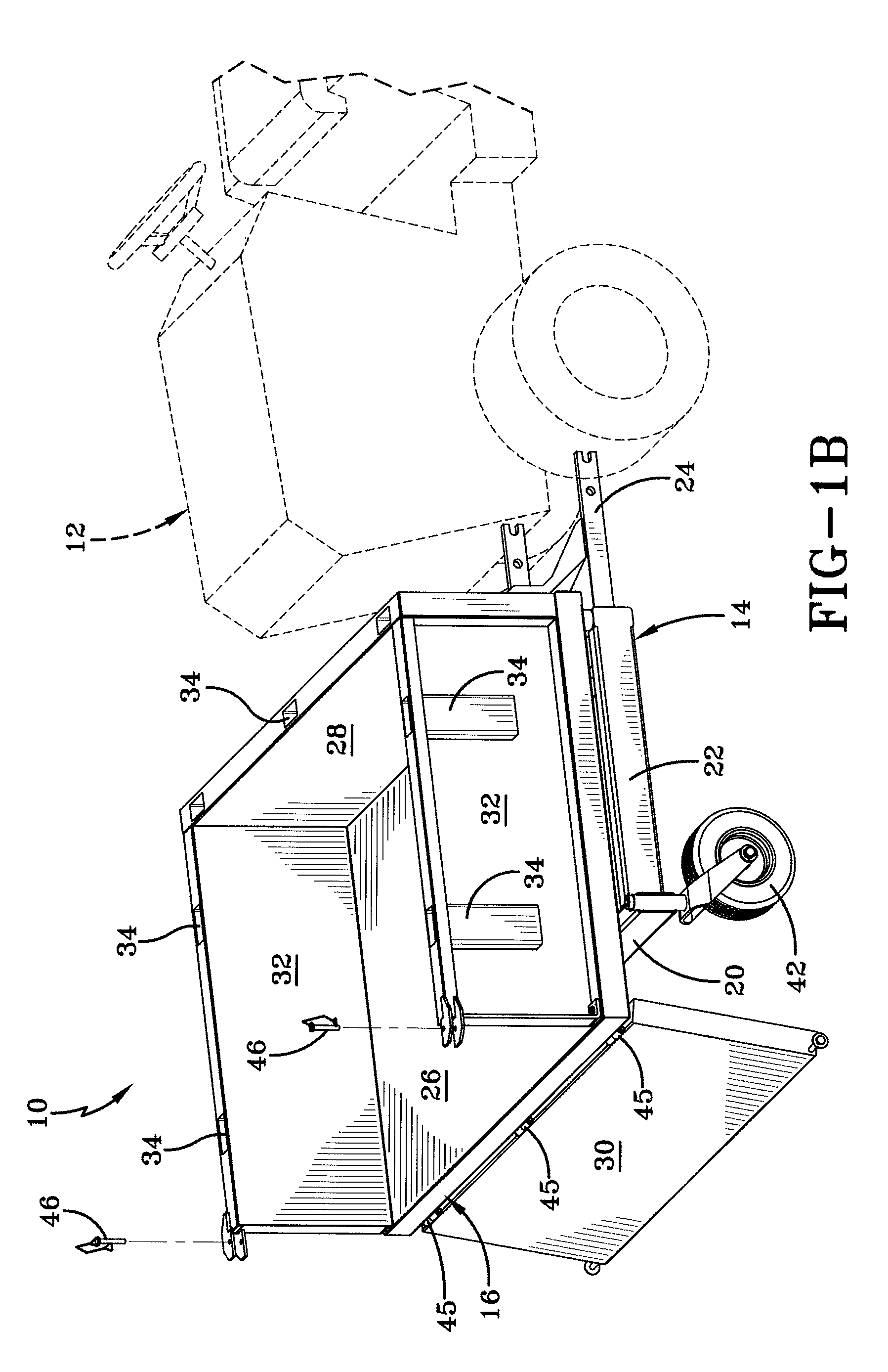 Cargo hauling attachment for a tractor