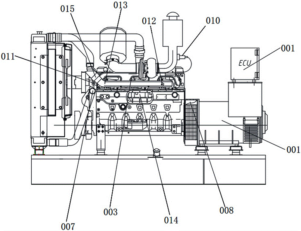 Gas power generation set