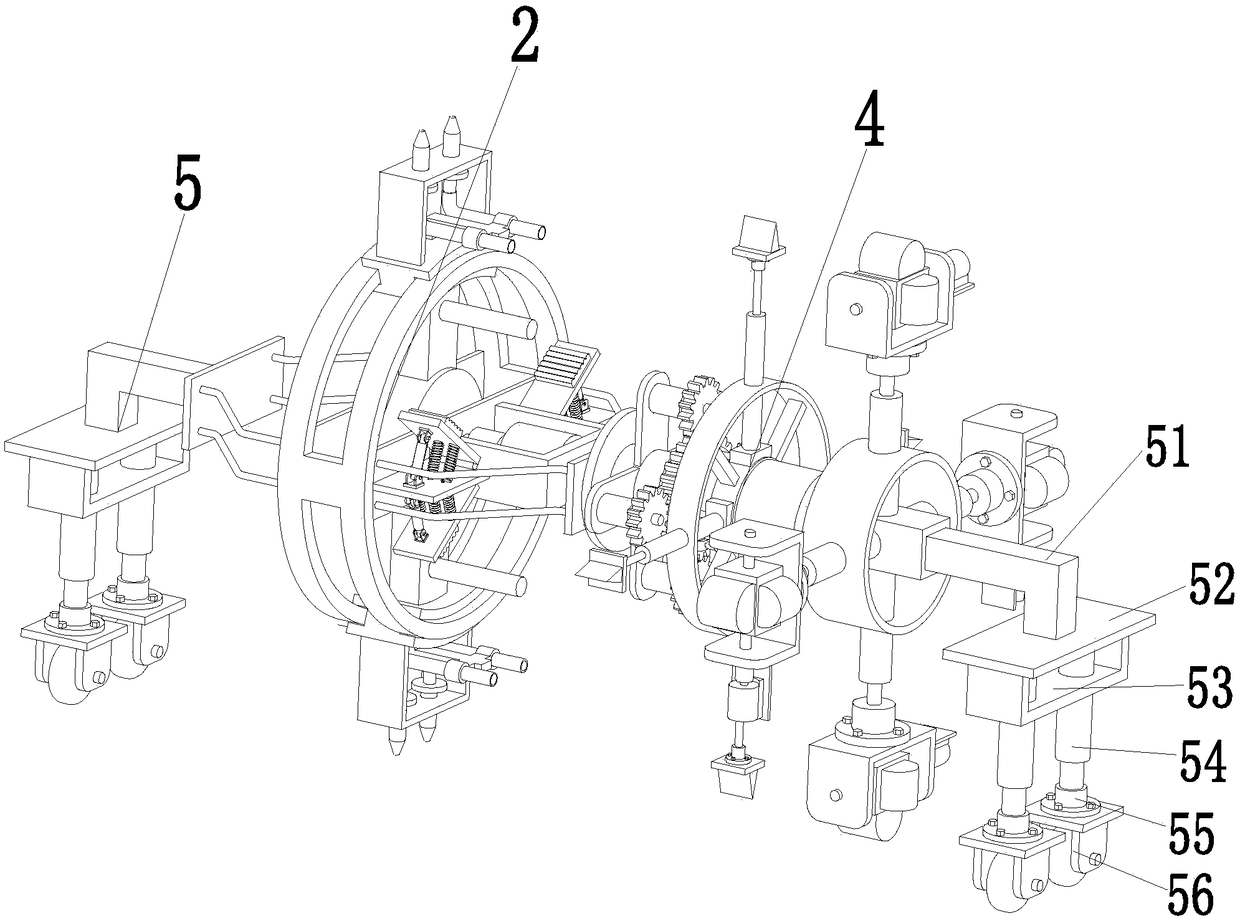 Intelligent device for machining and treating internal walls of petrochemical pipelines