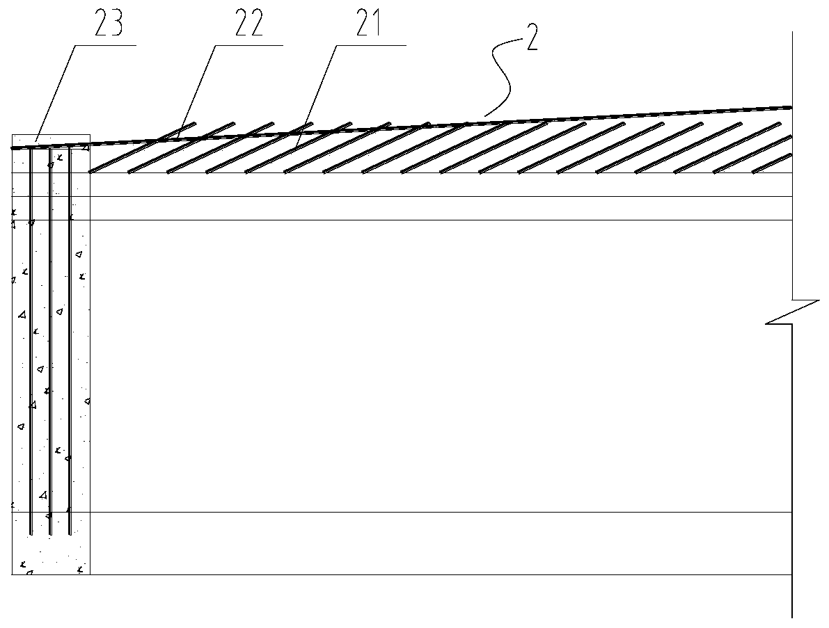 Advanced support structure for shallow buried and dark excavated tunnel in water-rich miscellaneous fill area and construction method