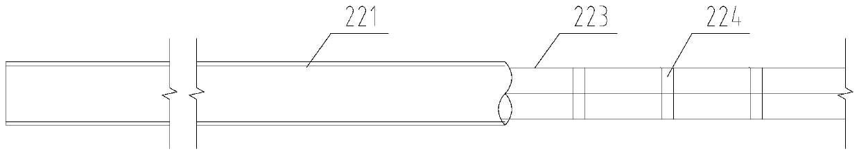 Advanced support structure for shallow buried and dark excavated tunnel in water-rich miscellaneous fill area and construction method