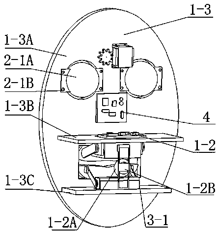 A tour guide robot face device with a human eye concentration identification function and control