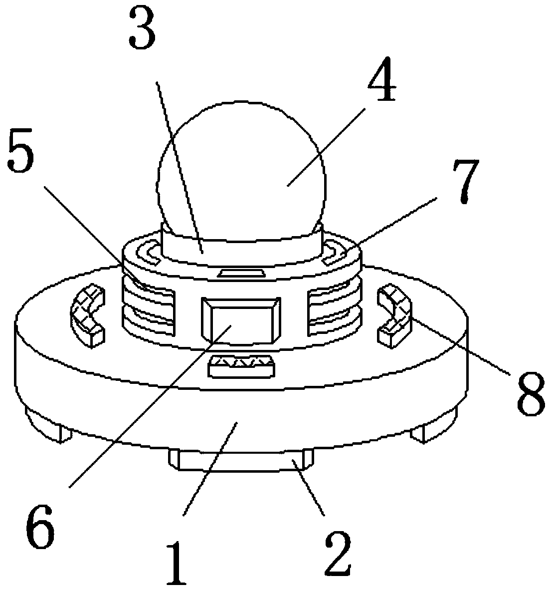 Assembled LED dustproof lamp