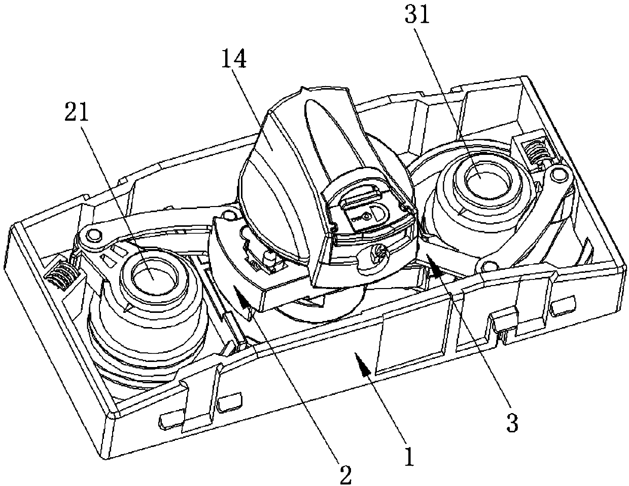 Operating device for switching devices