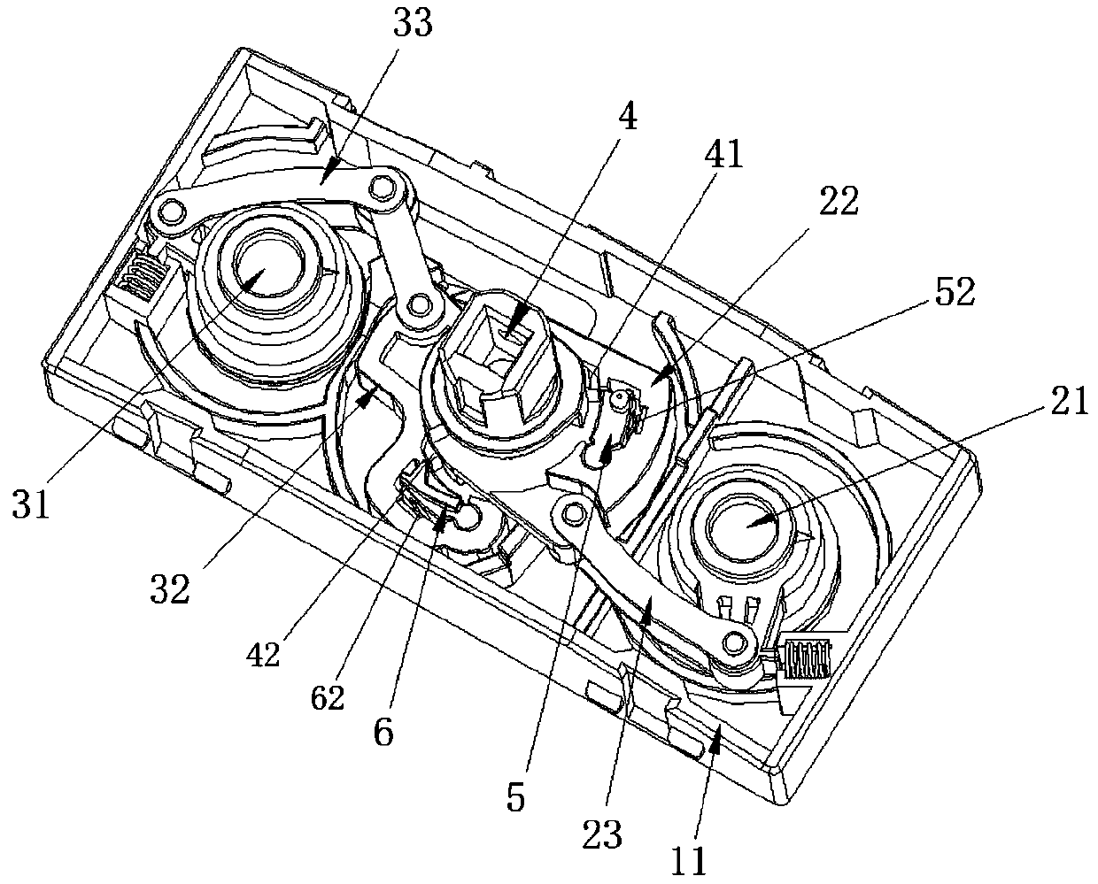 Operating device for switching devices