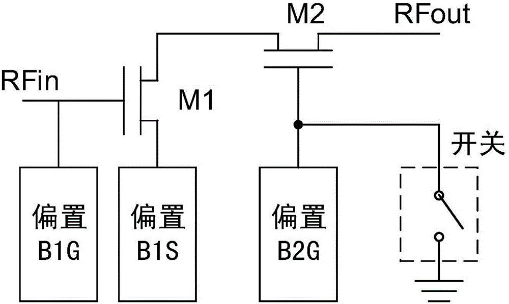 Wide-band radio frequency power amplifier with standby mode, chip and communication terminal