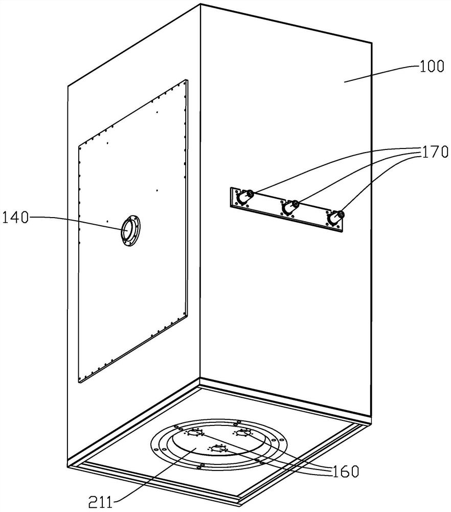 Middle-high voltage rotary transmission conductive gas insulation device