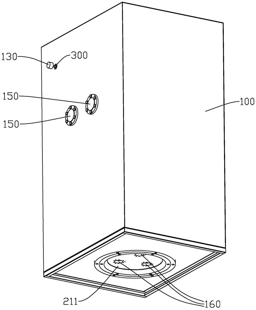 Middle-high voltage rotary transmission conductive gas insulation device