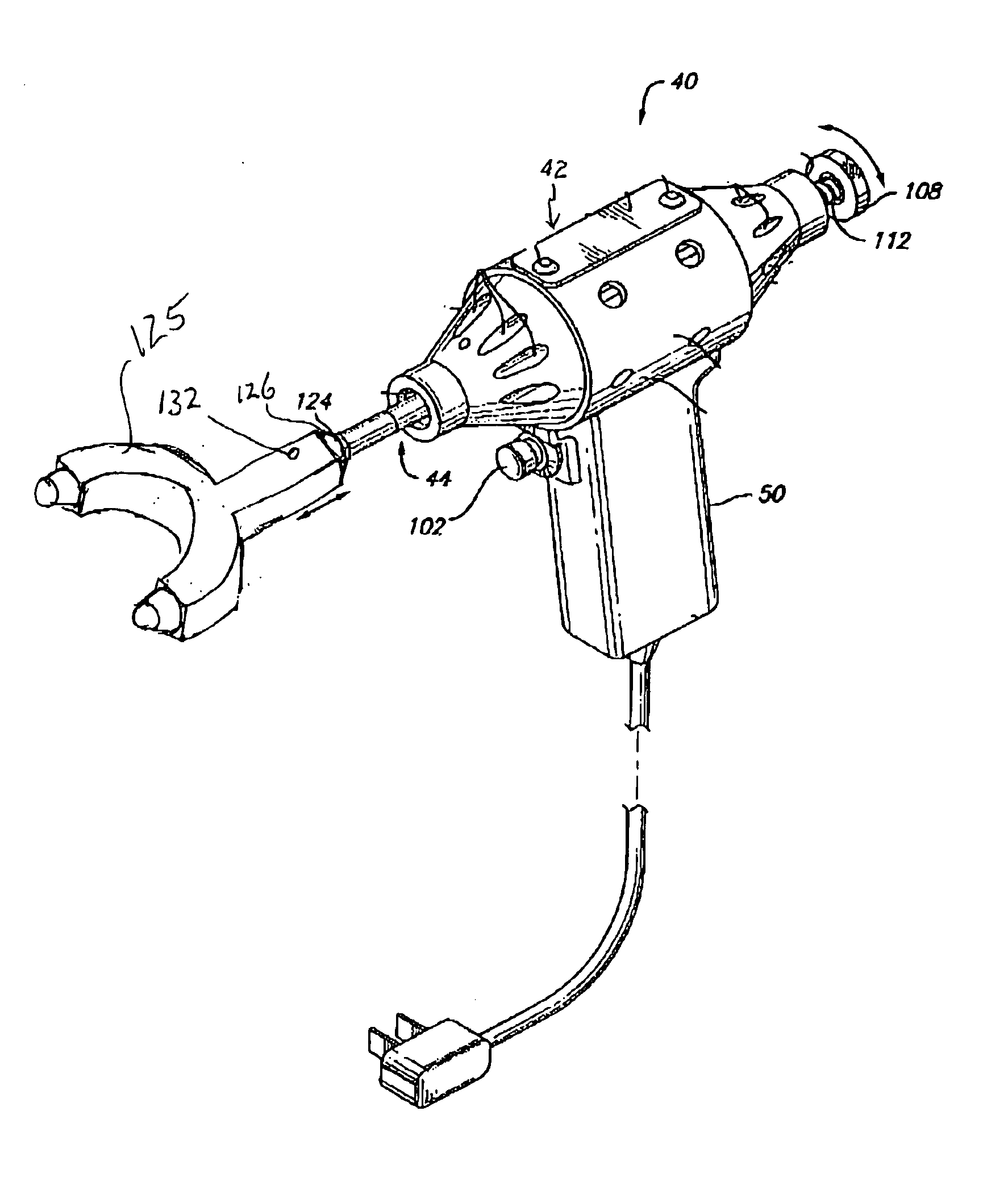 Chiropractic adjustor apparatus with rotation hub