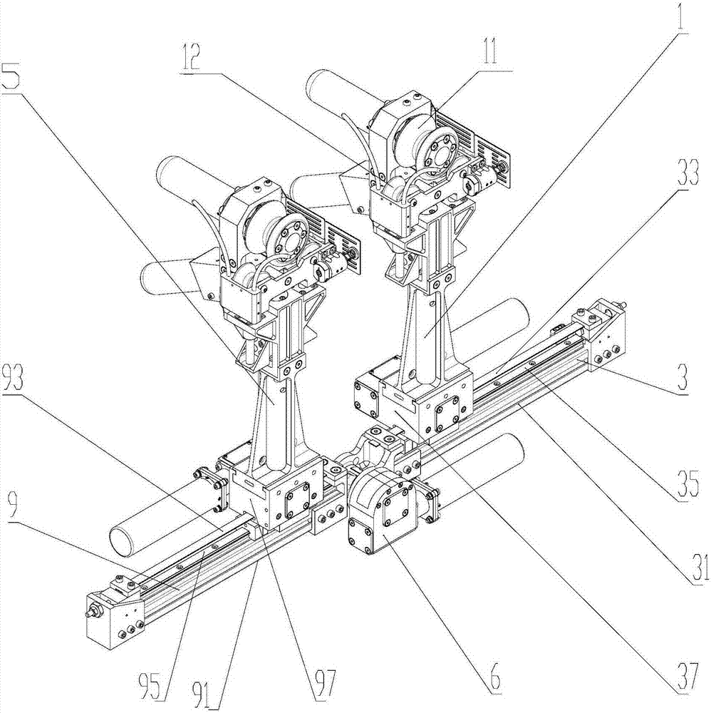 Overhead transmission line integrated operation robot