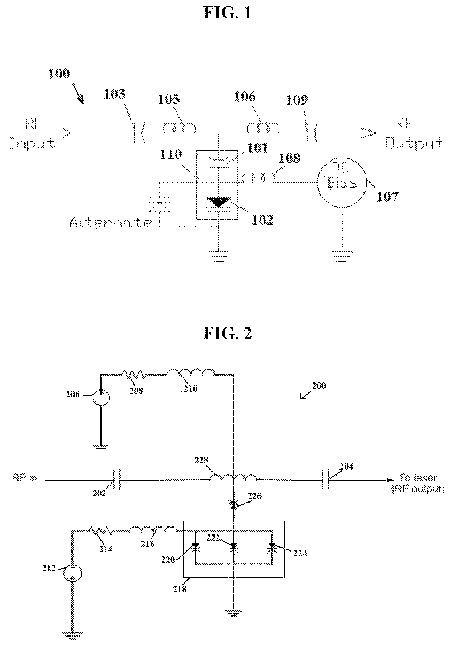 Dispersion compensating varactor circuit