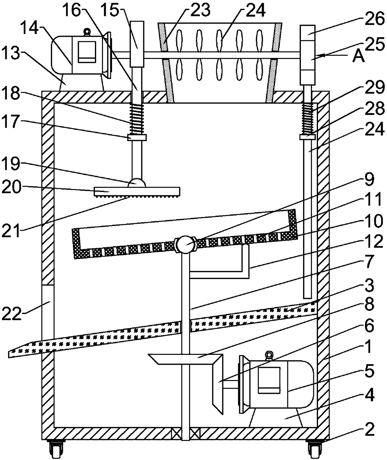 Convenient-to-discharge machining equipment for recycling and reusing glass