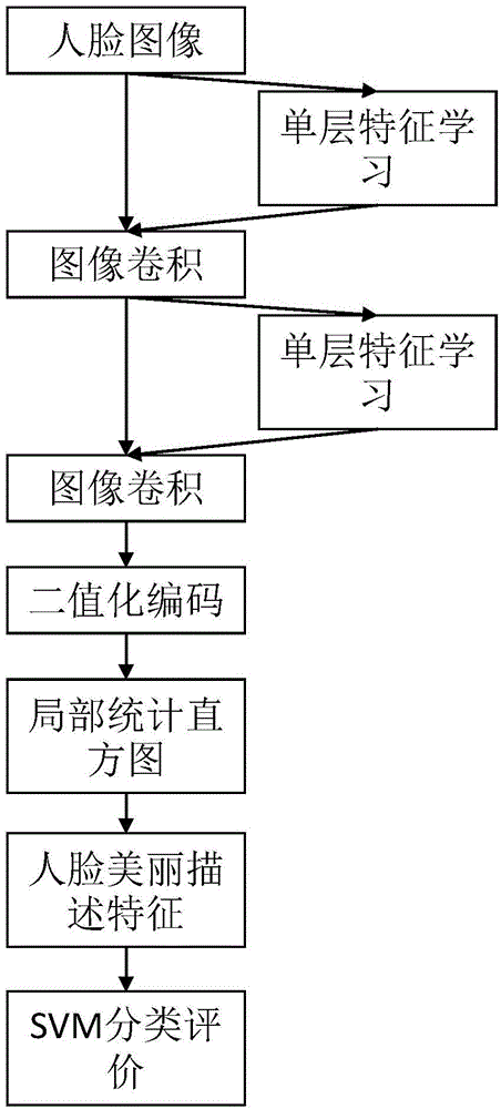 Face beauty evaluation method based on deep learning