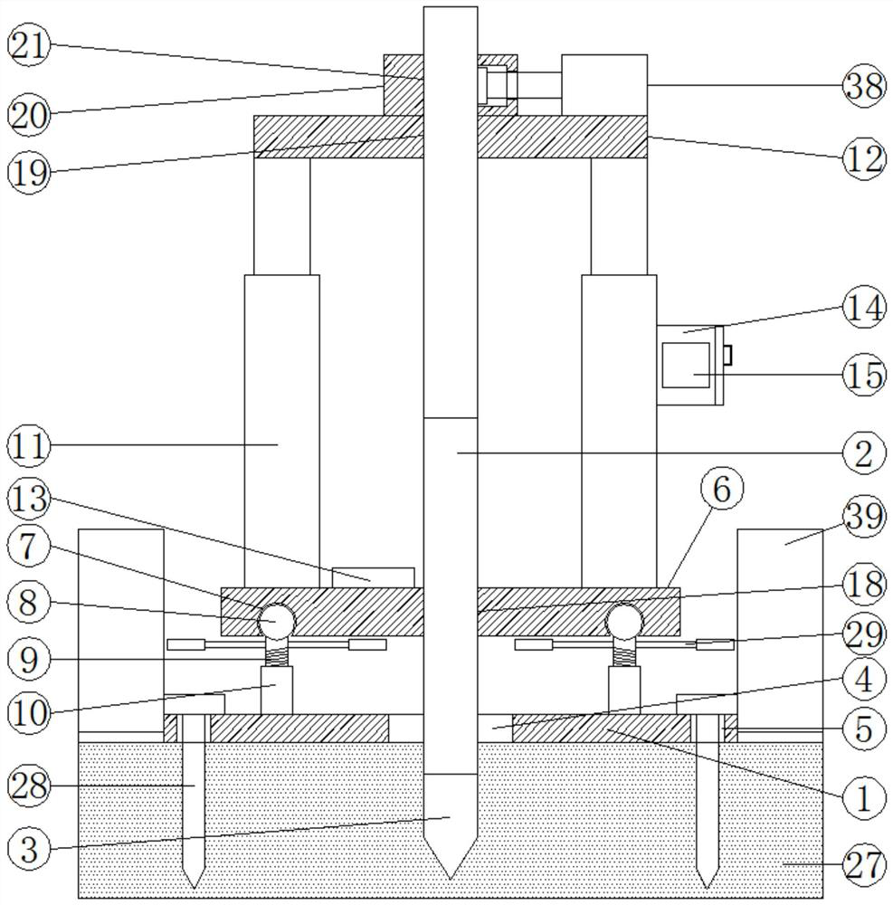 A static penetrating sounding device and method for rock and soil geological exploration