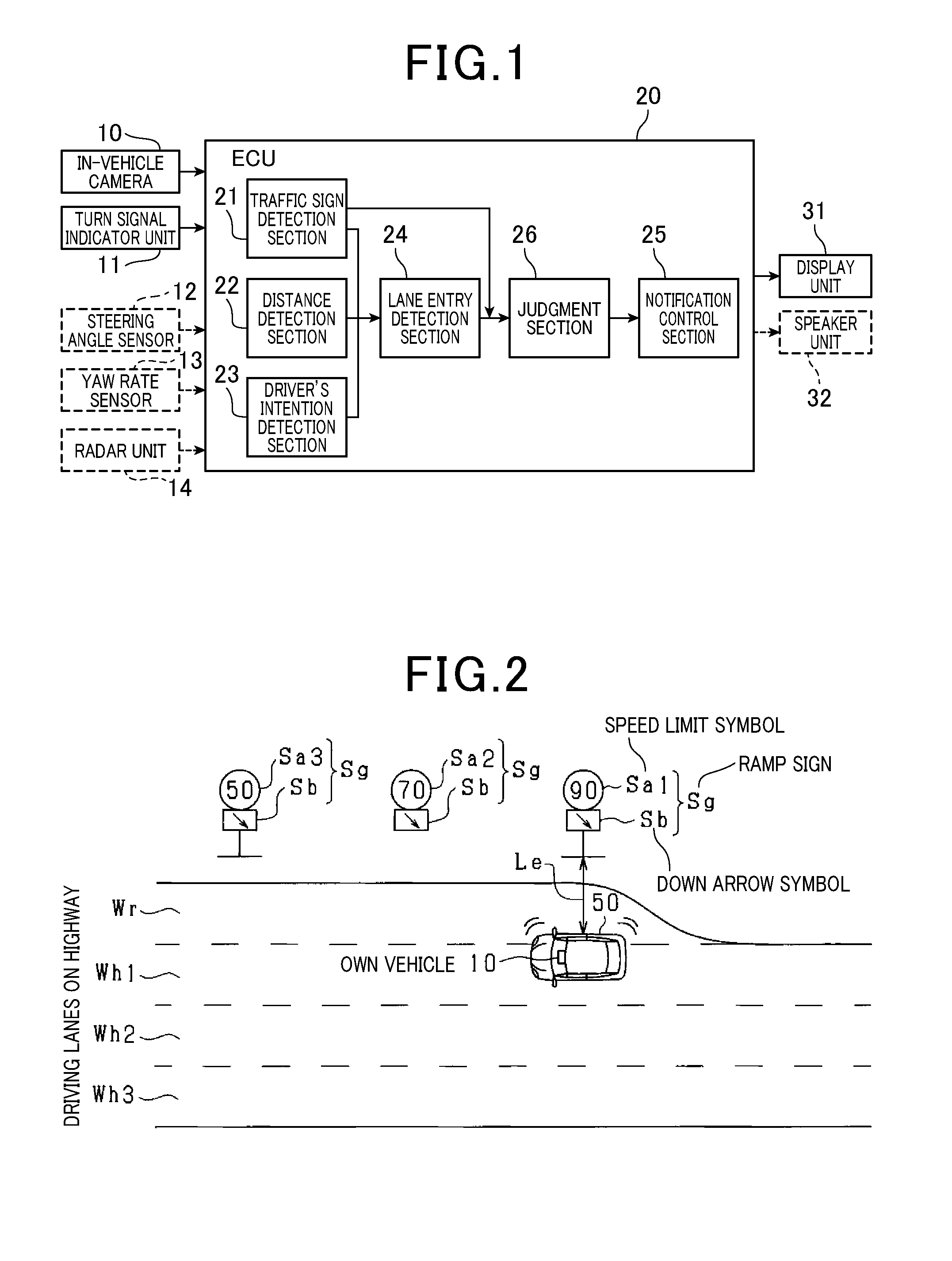 Driving assistance device and driving assistance method