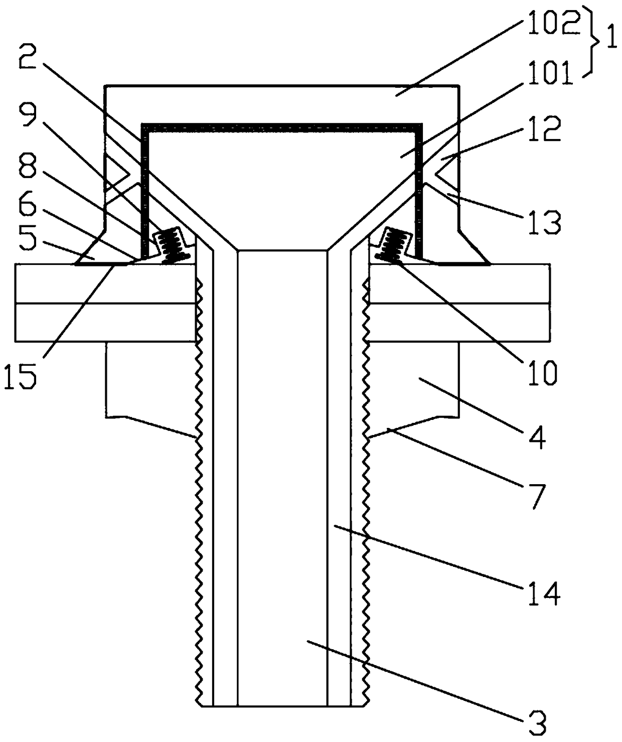 Waterproof and breathable heat dissipation multifunctional bolt